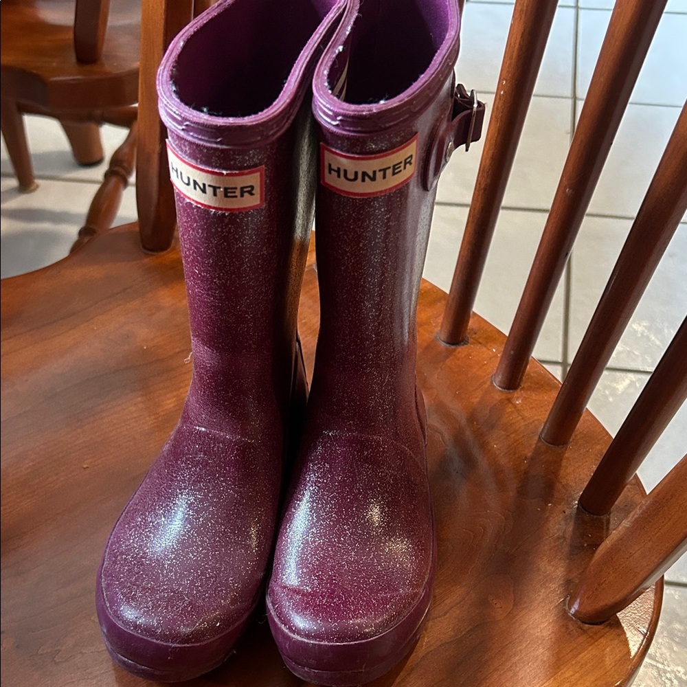 Hunter Sparkling Purple Rain Boots